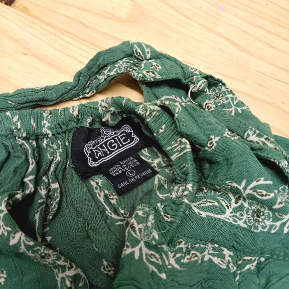 Angie Forest Green Floral Dress - Picture 3 of 3